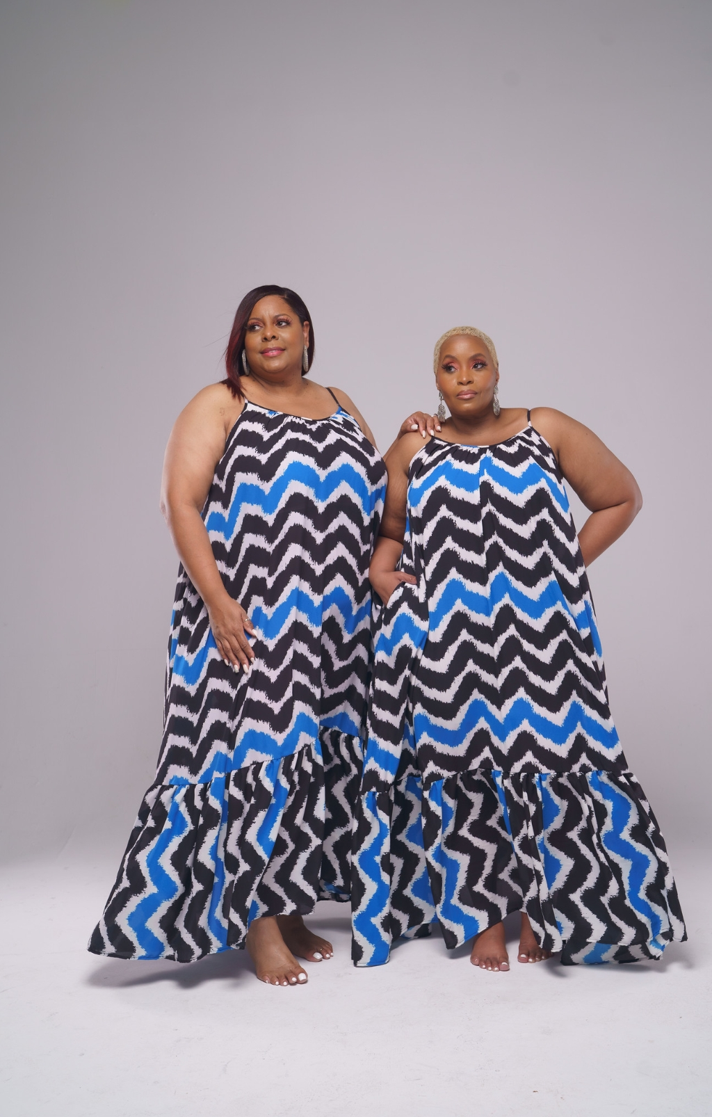 plus size chevron maxi dress Summer Vibes Maxi Dress--Blue Chevron Print